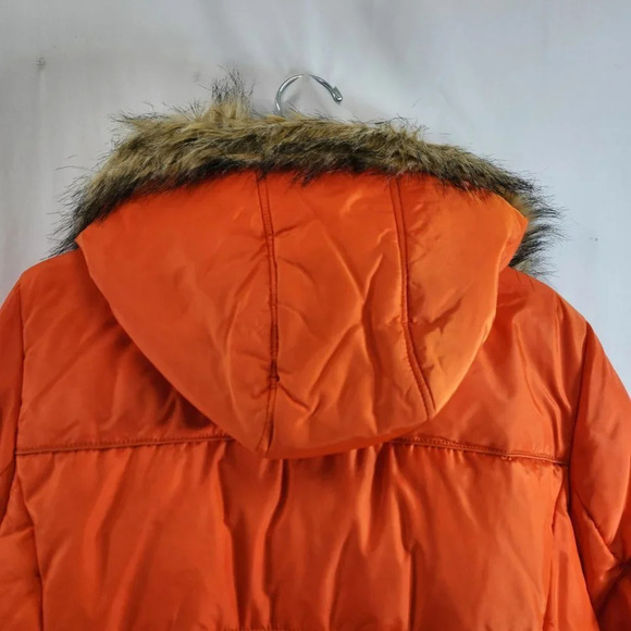Moda International Down Coat Womens XL  Orange - Picture 10 of 13